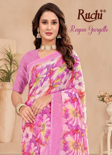 Ragaa Georgette 23 By Ruchi Printed Saree Online Wholesale